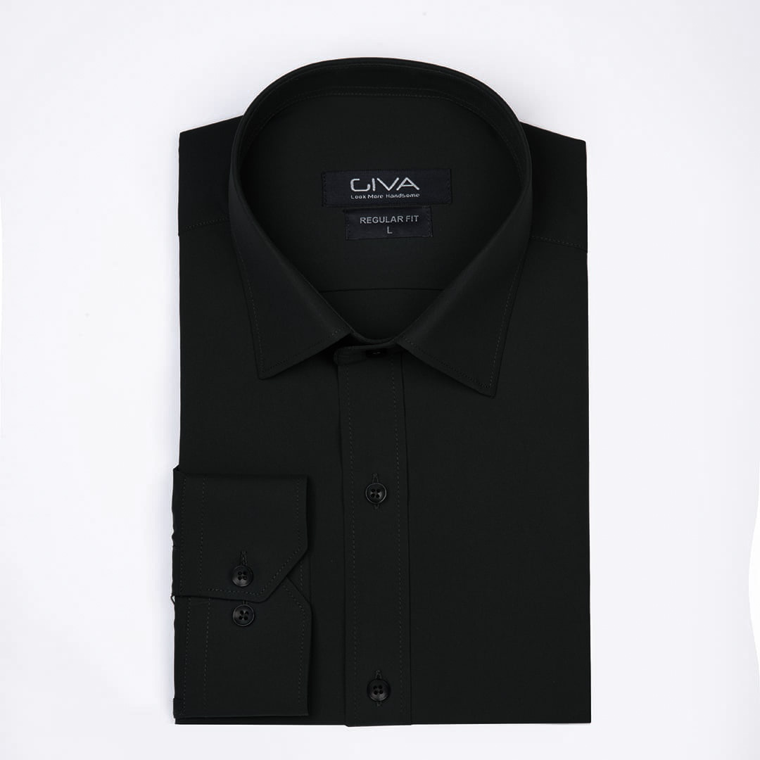 پیراهن دوشین ساده یقه کراواتی قاپک افسری - Thumbnail 7